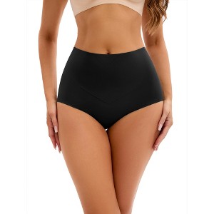 INSPIRE CHIC Women's High Waist Tummy Control Underwear Briefs Flatten Panties - 1 of 4