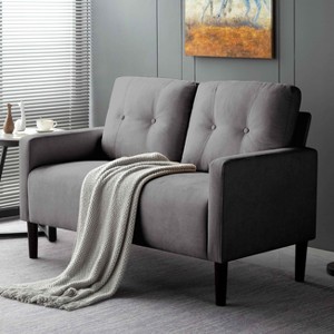 MAYEERTY 51.2inLoveseat Couch Modern Couch Loveseat Stylish Upholstered Sofa for Living Room - 1 of 4