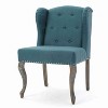 CAVINAS Linen Accent Chair with Button Tufted Backrest,Modern Upholstered Living Room Chairs,Reading Chairs for Living Room - 2 of 4