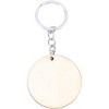 Bright Creations 12 Pack Unfinished Wooden Keychain Blanks with Key Rings for DIY Arts & Crafts, Round, Oval, Heart & Rectangle Shapes - 4 of 4