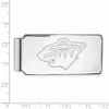 Black Bow Jewelry 14k White Gold Minnesota Wild NHL Money Clip - 2 of 3