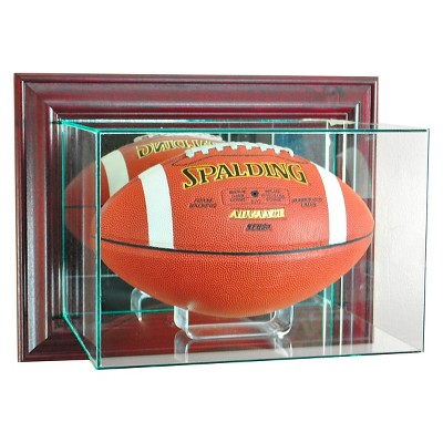 Perfect Cases - Wall Mounted Football Display Case - Cherry Finish