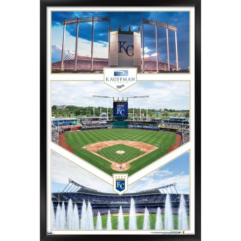 Kauffman Stadium Canvas Print Black/white Kansas City Royals 