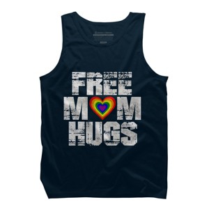 Adult Design By Humans Vintage Free Mom Hugs Heart Pride By Avocato Tank Top - 1 of 2