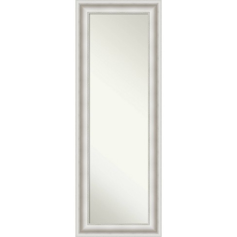 20 X 54 Parlor Framed Full Length Mirror White Door wall Mount Non beveled Amanti Art Target
