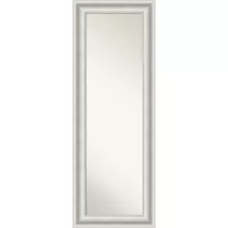 20" x 54" Parlor Framed Full Length on the Door Mirror White - Amanti Art