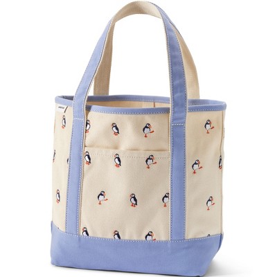 Lands' End Open Top Canvas Tote Bag