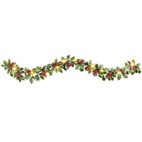 christmas holly garland clip art