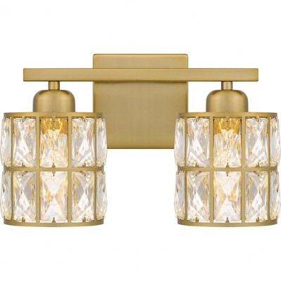 Quoizel Lighting Gibson 2 - Light Vanity in  Aged Brass