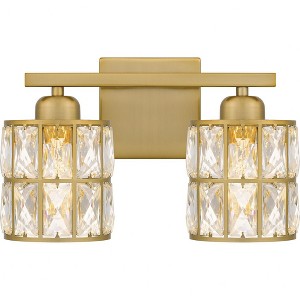 Quoizel Lighting Gibson 2 - Light Vanity in  Aged Brass - 1 of 1