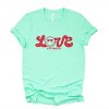S.W.Smiley Love Cursive - Women's Short Sleeve Graphic T-Shirt - 3 of 4