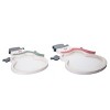 Transpac Wood 15.75 in. White Christmas Snowman Shaped Serving Tray Set of 2 - 3 of 4