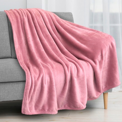 Pink velour 2024 throw