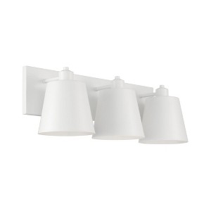 Capital Lighting Alden 3 - Light Vanity in  Matte White - 1 of 4
