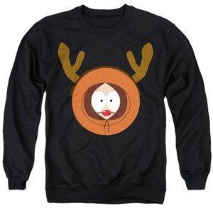 Men's South Park Kenny Christmas Rudolph Reindeer Antlers Crewneck Sweatshirt - 1 of 4
