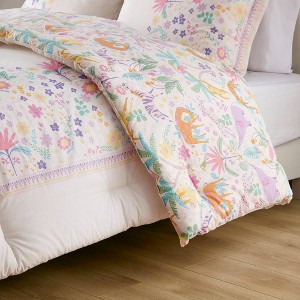 Maisie Floral Reversible Kids' Comforter Set with Throw Pillow Purple - Urban Habitat - 1 of 4