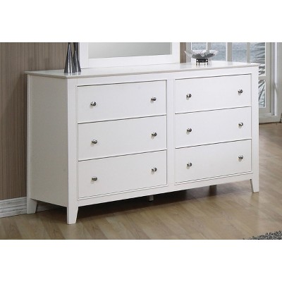 target white drawers