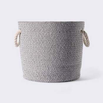 Medium Round Coiled Rope Decorative Basket - Cloud Island™
