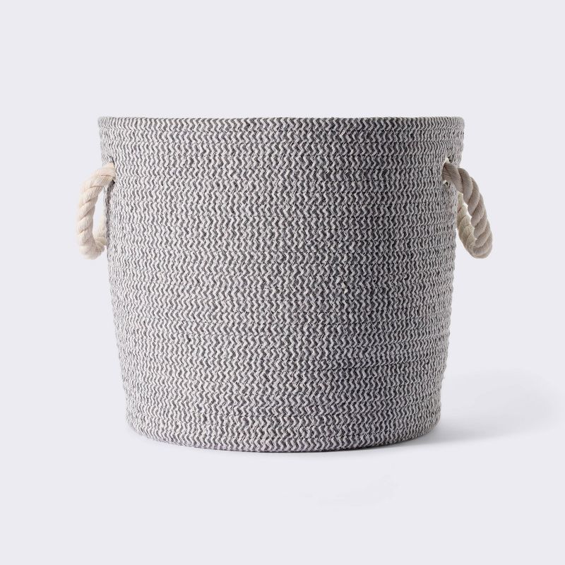 Medium Round Coiled Rope Decorative Basket - Cloud Island&#8482;, 1 of 8