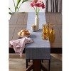Design Imports  French Blue Eco-Friendly Chambray Fine Ribbed Table Runner 13X72 - 3 of 4