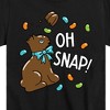 Boys' - Instant Message - Oh Snap Chocolate Bunny Short Sleeve Graphic T-Shirt - 2 of 4