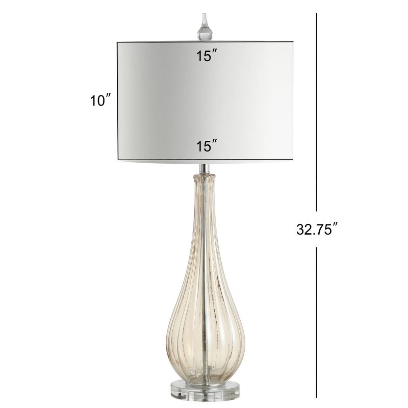 32.75&#34; Glass/Crystal Dew Drop Table Lamp (Includes LED Light Bulb) Beige - JONATHAN Y, 5 of 7