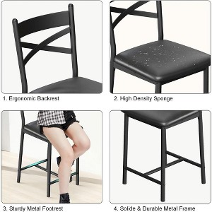 Dining Table Set for 2, Kitchen Table Set for 2, Expandable Kitchen Bar Table and Chairs - 1 of 4