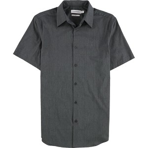Calvin Klein Mens Slim Fit Tonal Windowpane Button Up Shirt - 1 of 2