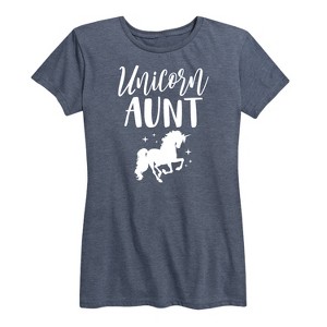 Women's - Instant Message - Unicorn Aunt Short Sleeve Graphic T-Shirt - 1 of 4