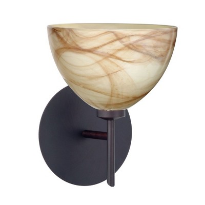 Besa Lighting Brella 1 - Light Wall Light in  Bronze