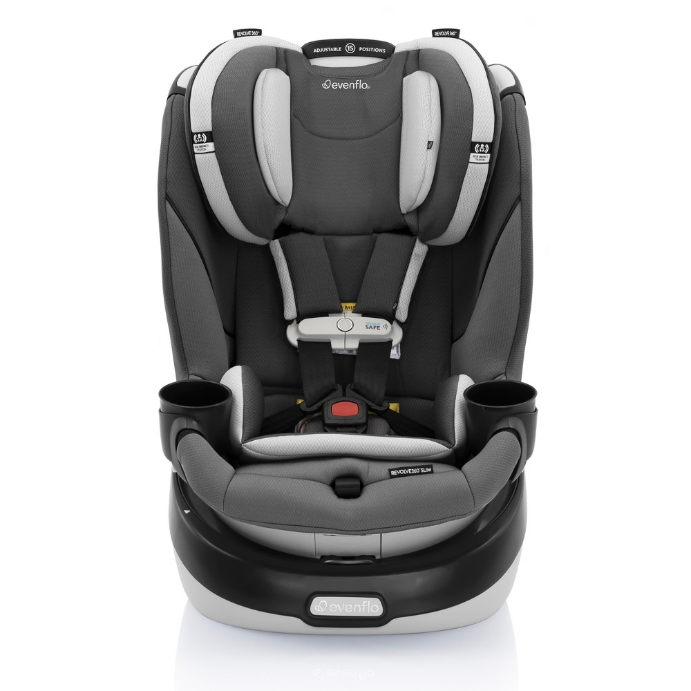 Gold Revolve360 Slim 2-in-1 Rotational Car Seat with SensorSafe (Pearl Gray)