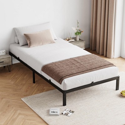 Whizmax 10 Inch Bed Frame, Low Profile Metal Platform Bed Frame Support Mattress Foundation, Noise Free, Easy Assembly, Black