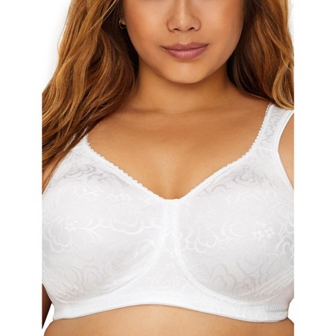 Playtex 18 Hour Women`s Comfort Lace Wirefree Bra, 40B, White