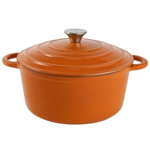 SEVOBAL Pots and Pans Dutch Oven Pot Non Stick Enameled Cast Iron Dutch Oven Heavy-Duty Oven Safe Ceramic Cookware Up, Orange, 13.39"*11.81"*6.3" - 1 of 4