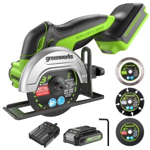Greenworks POWERALL 24V Brushless Cordless Cut-off Saw Kit with 2.0Ah Battery and Charger - 1 of 3
