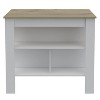 NicBex Mobile Kitchen Island Cart Morden 27.55" Kitchen Carts with Storage, 3 Shelves and Spacious Top Surface for Kitchen - 4 of 4