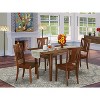 HomeStock 5-Pc Mahogany Finish Solid Wood Top - Dining Room Set - Seats 4 - 2 of 4