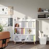 Aoxun Bookshelf Bookcase, Cube Storage Organizer, Wood Display Bookshelf, Storage Shelves - 2 of 4