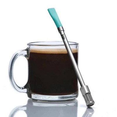 JoGo Stainless Steel Brewing Straw for Coffee, Tea, and More | Ultra-Portable and Reuseable | Great for Camping and Traveling