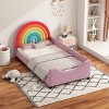 Twin Bed For Kid,Upholstered Bed Frame,Wooden Twin Bed Frame,Upholstered Headboard,Twin Upholstered Headboard-Cuddlewood - 2 of 4