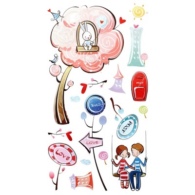 Slickblue Romance Shall We? Wall Decals – Vinyl Stickers for Smooth Surfaces, Decorative Home Art