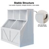Kids Toy Storage Bookshelf Organizer for Toddlers, Nursery Playroom, Daycare Childrens Room Toy Shelf and Bookcase Furniture - 4 of 4
