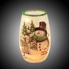 Stony Creek 5.25 In Jolly Snowman Pre-Lit Small Christmas Lighted Glass Accent , Christmas Decor Electric Frosty Winter Green (1PC) - 3 of 3
