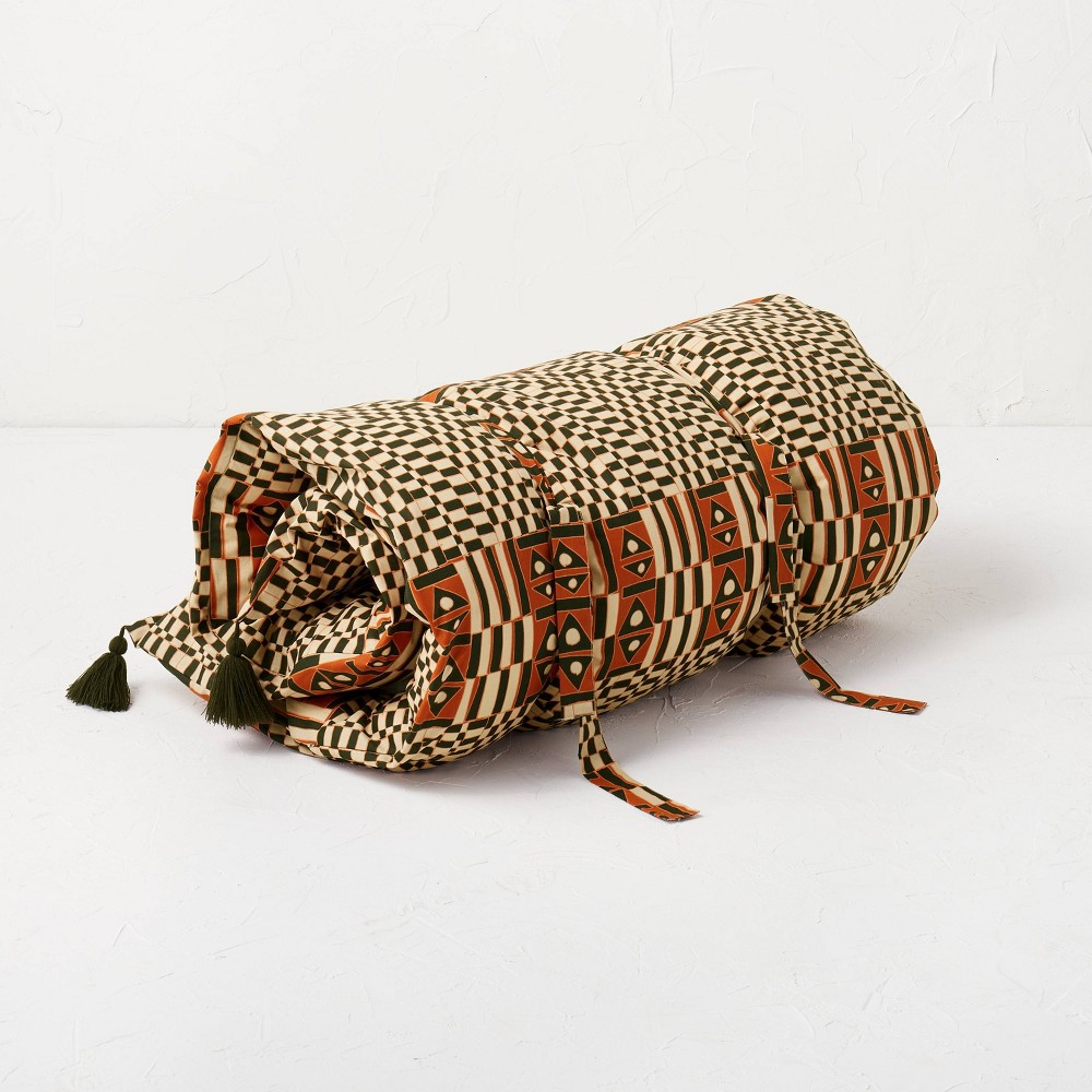 Jungalow Verona Printed Lounge Pillow Burnt Orange Opalhouse designed