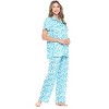 Casual Nights Women's Short Sleeve Floral Pajama Set - 2 of 4