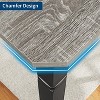 78.7" Farmhouse Dining Table for 6-8 People - Industrial Kitchen Table with Metal Frame & Chamfered Corners, for Dining Room, Small Space - 4 of 4
