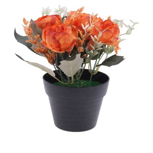 Unique Bargains Artificial Plants Mini Flower Plastic 4.33"x4.33"x7.87" 1 Pcs - 1 of 4