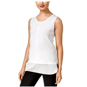 Calvin Klein Womens Sleeveless Layered Pullover Sweater - 1 of 1