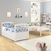 TiramisuBest Twin Bunk Bed with Drawers,Wardrobe,Storage Shelves and Hydraulic Bed,Gray - 4 of 4