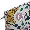 Skyline Furniture 18"x18" Outdoor Chair Cushion Leopard Mustard Plum: Fade & Water-Resistant, Zippered - 3 of 4
